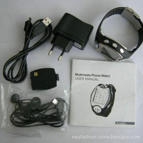 White Watch Mobile Phone, Supports TF Card Up to 32GB Memory, WAP and GPRS